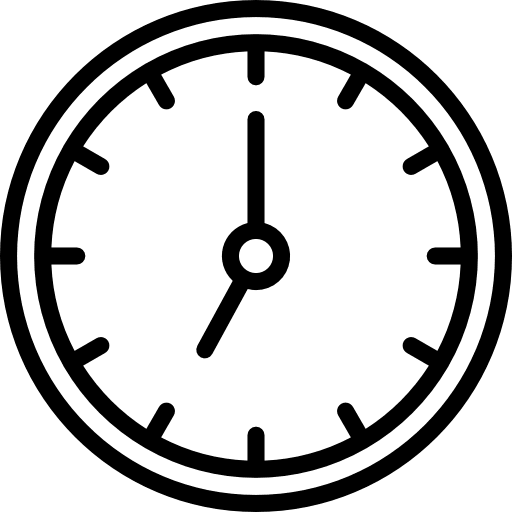 Clock clock time and date tool icon