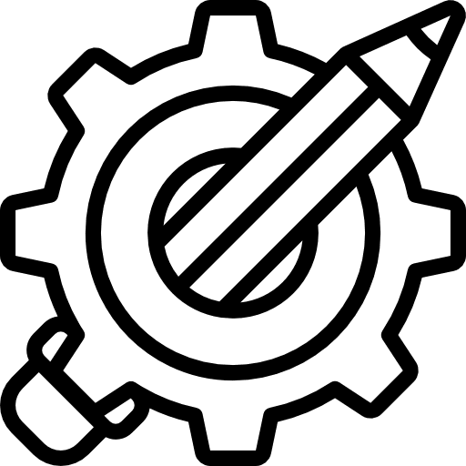 Development development configuration cogwheels icon