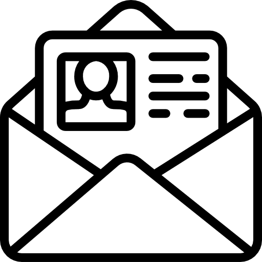 Curriculum profile professions and jobs portfolio icon