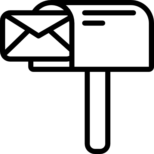 Postbox letterbox box deadline icon