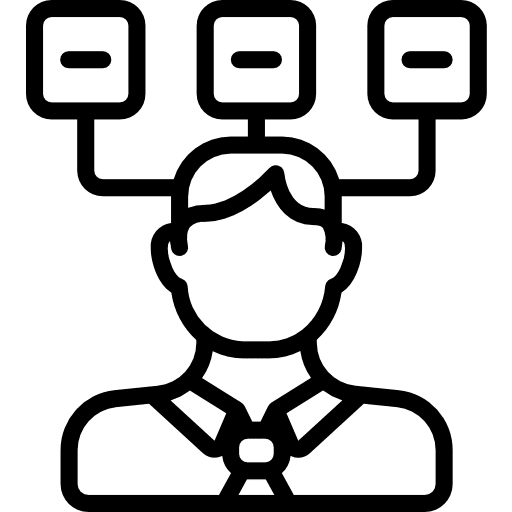 Management boss collaboration manager icon