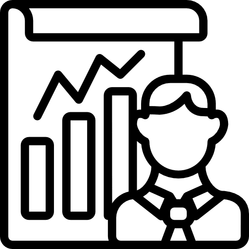 Presentation finances graphic business and finance icon