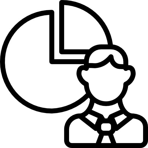 Presentation finances business chart icon