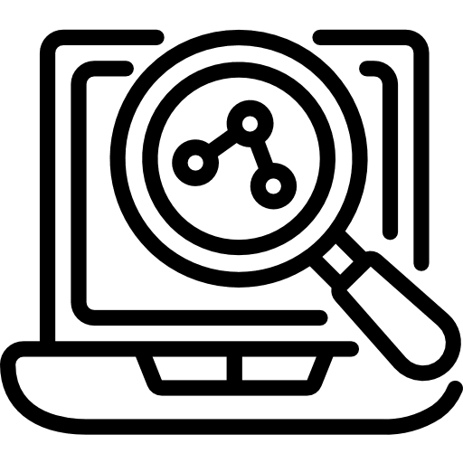 Sharing social network computer screen technology icon