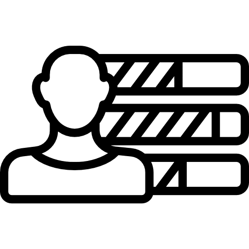 Skills worker user decisive icon