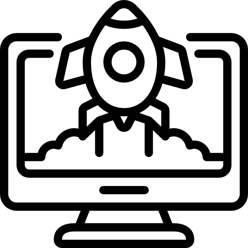 Startup startup computer seo and web icon