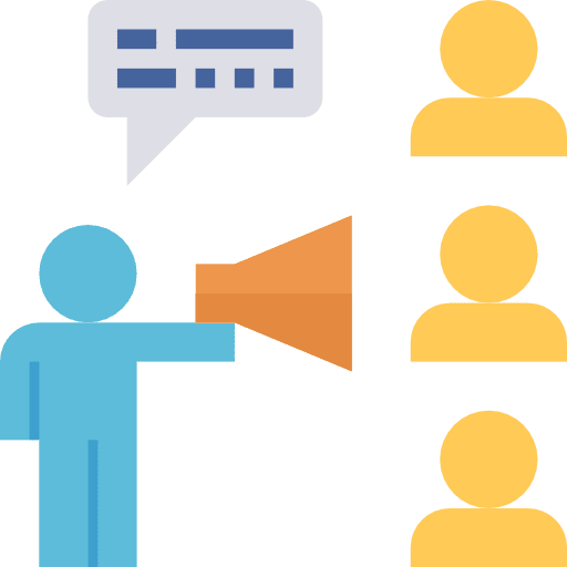 Announcement pr shout loudspeaker icon