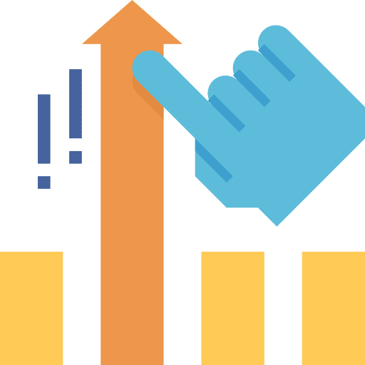 Growth arrow growth graphics icon