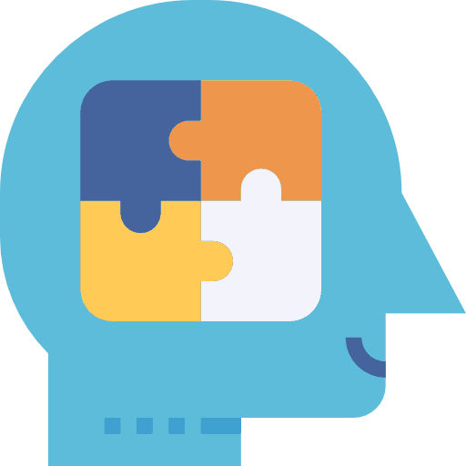 Puzzle puzzle business and finance head icon