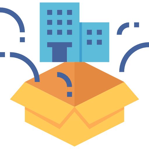 Startup company startup architecture and city icon