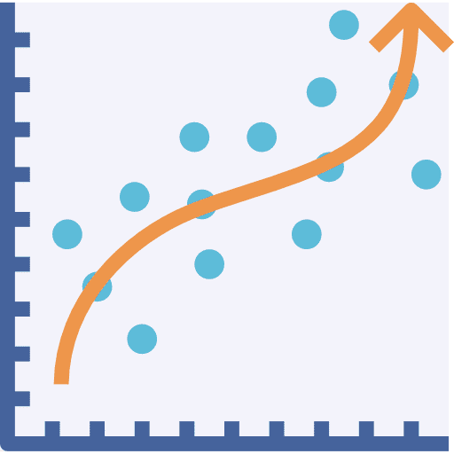 Analysis business growth up arrow icon