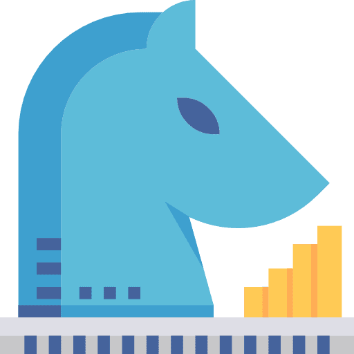 Strategy piece game chess icon