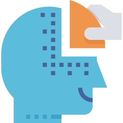 Training ideas head mind icon