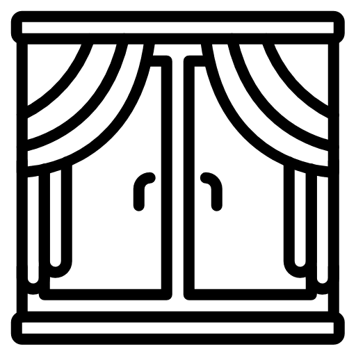 Window furniture and household window home icon