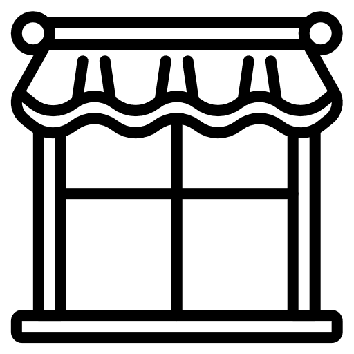 Window furniture and household door home icon