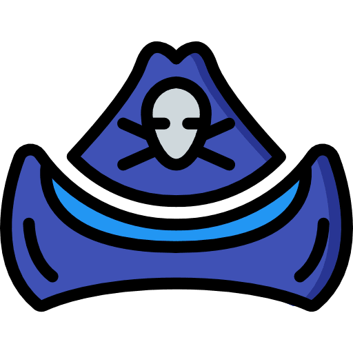 Pirate cultures halloween fun icon