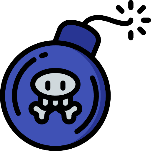 Bomb terrorism detonation miscellaneous icon