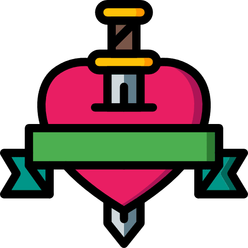 Tattoo hipster old school heart icon