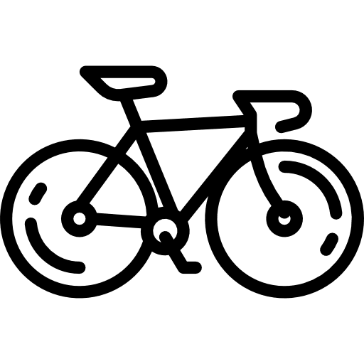 Bicycle vehicle sport road icon