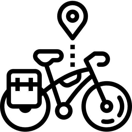 Bicycle vehicle sport transport icon