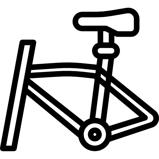 Bike sport vehicle frame icon