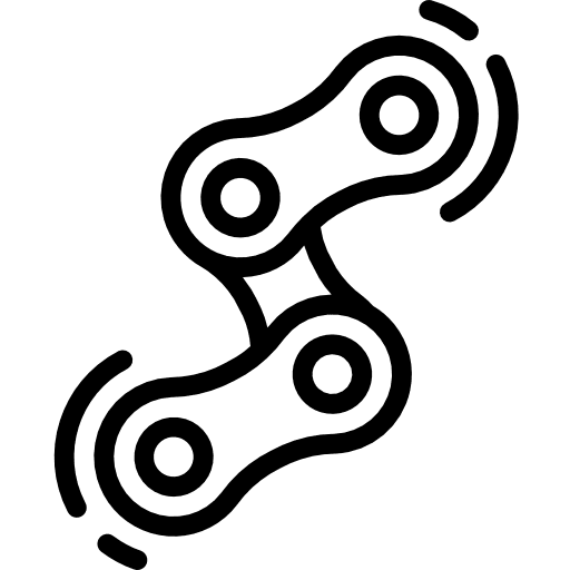 Chain bike tools and utensils transportation icon