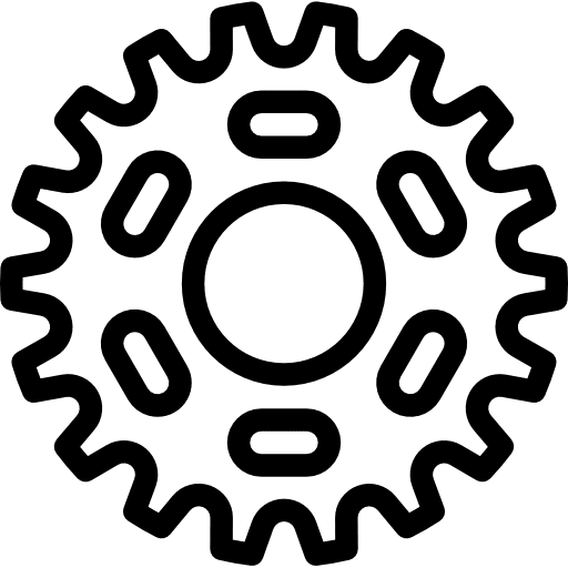 Gear bicycle bike chain icon