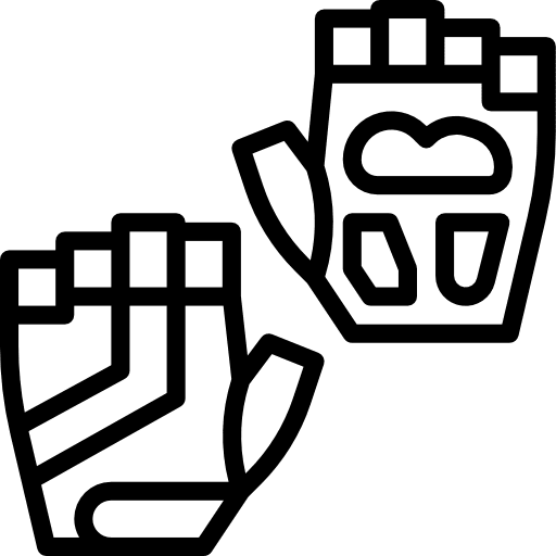 Gloves training sport accessory icon