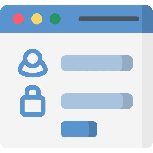 Login ui browser computing icon