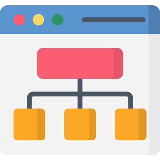 Sitemap server interface browser icon