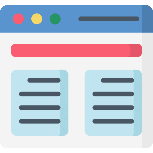 Template template web page ui icon