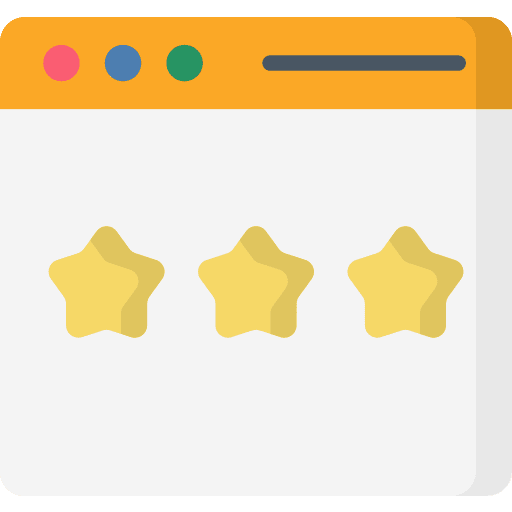 Rating website rate browser icon