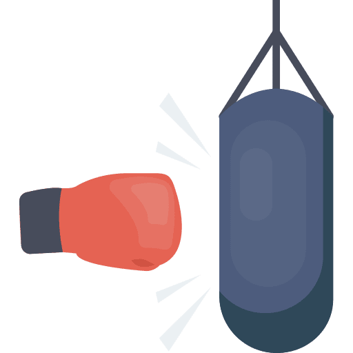Boxing punching bag fight boxing icon