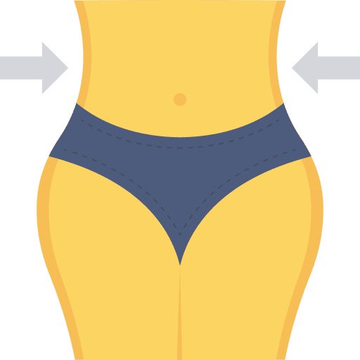 Fitness human body reduce thin icon