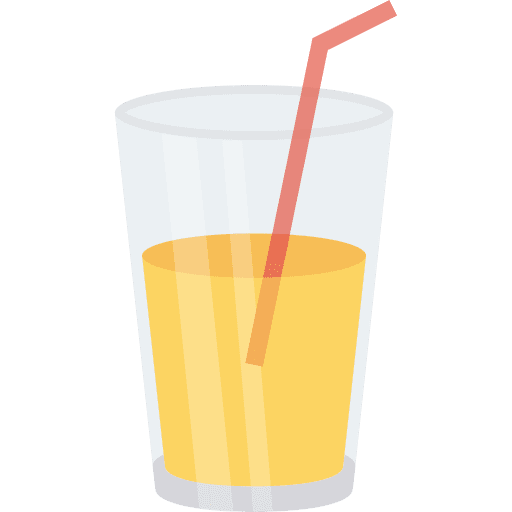Orange juice beverage refreshment citrus fruit icon