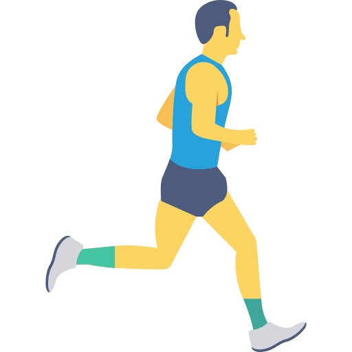Runner man athlete sport icon