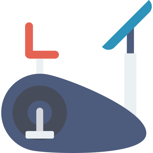 Bike workout bike gym icon