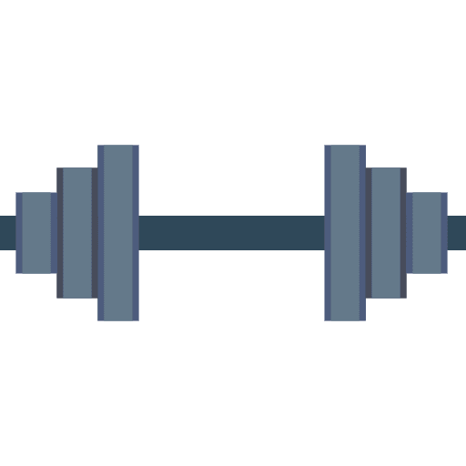 Dumbbell weight fitness training icon