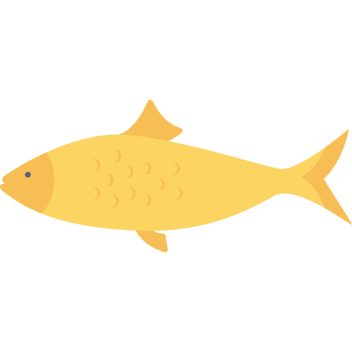 Fish organic diet animals icon