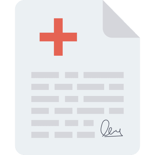 Medical report doctor hospital medical report icon