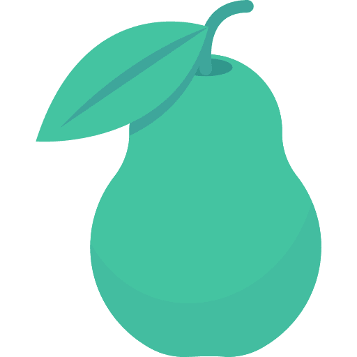 Pear vegetarian diet vegan icon