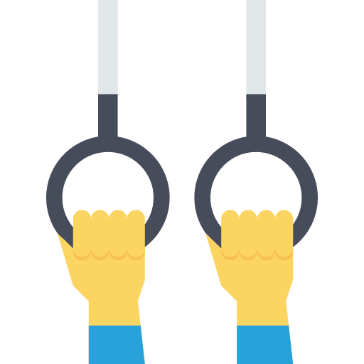 Rings gymnastics rings playground icon