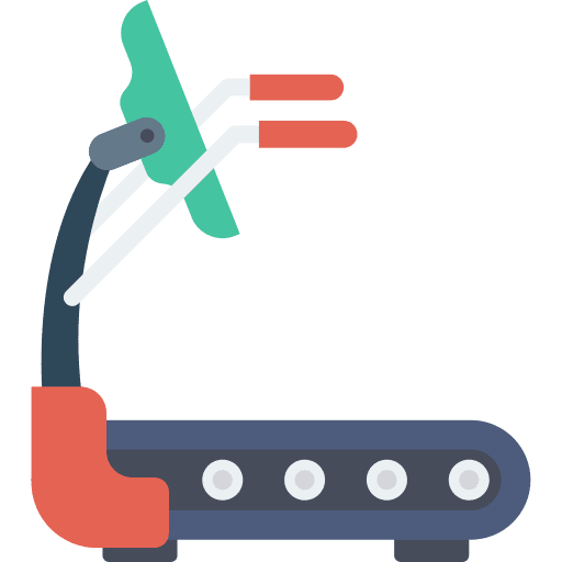 Treadmill machine machine run fitness icon