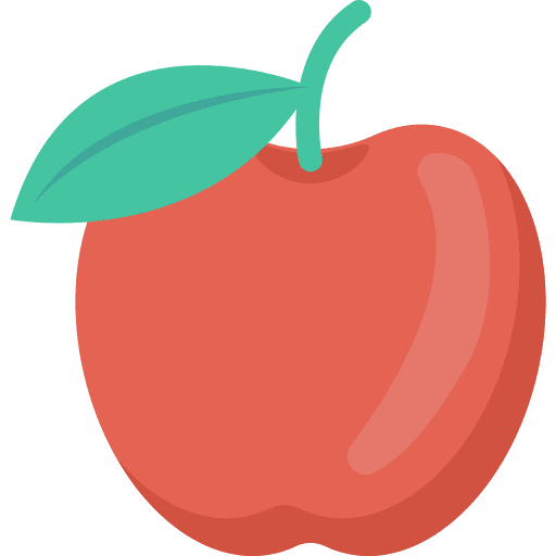 Apple diet healthy food vegetarian icon