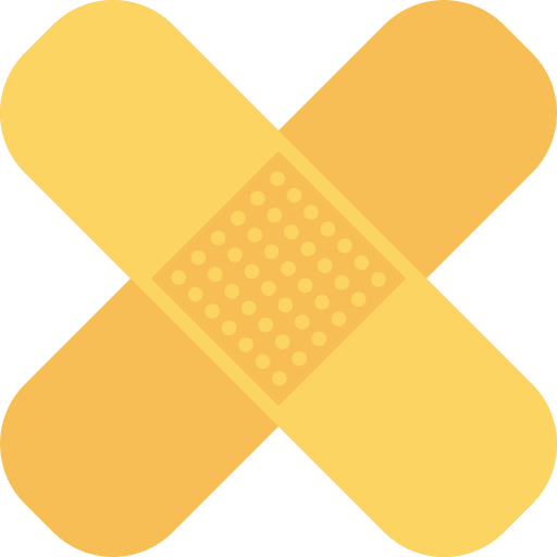 Bandage wound band aid healthcare and medical icon