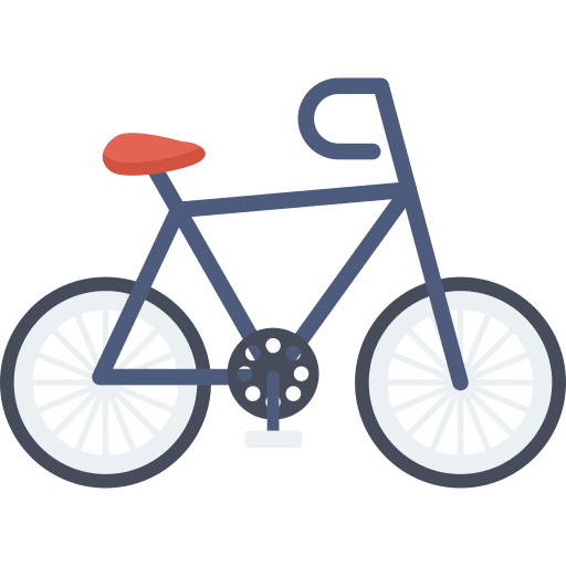 Bike exercise cycling transportation icon