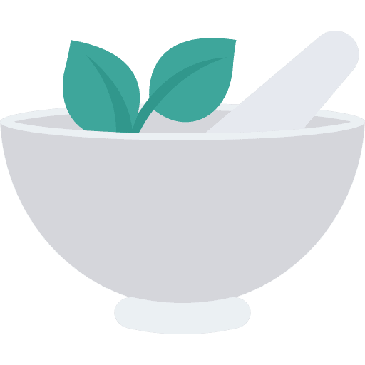 Bowl nature medicine healthcare and medical icon