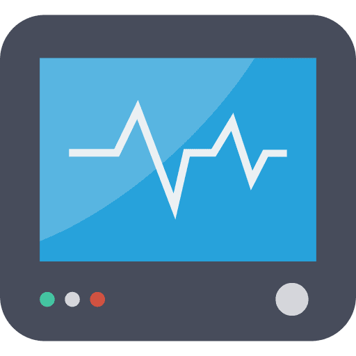 Electrocardiogram sports and competition heartbeat monitor icon