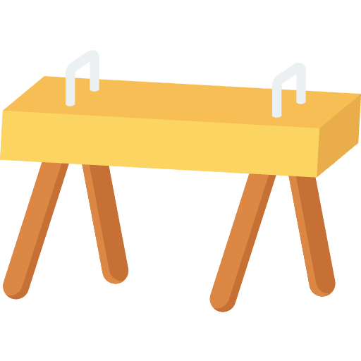 Vaulting horse buck sports and competition athletic icon