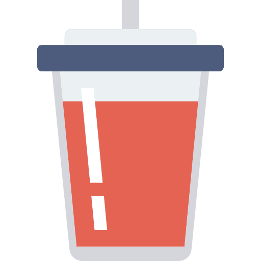 Juice take away food and restaurant cup icon
